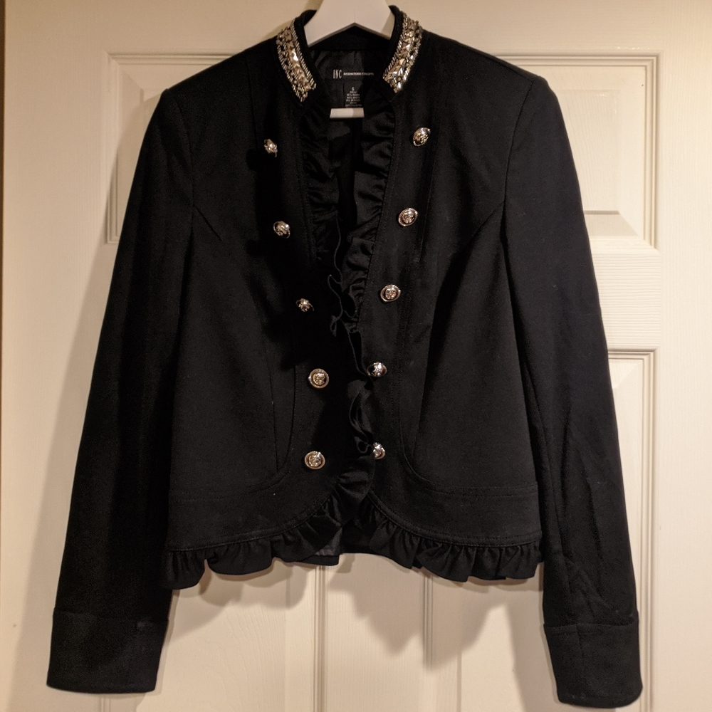 Inc Military Black Jacket